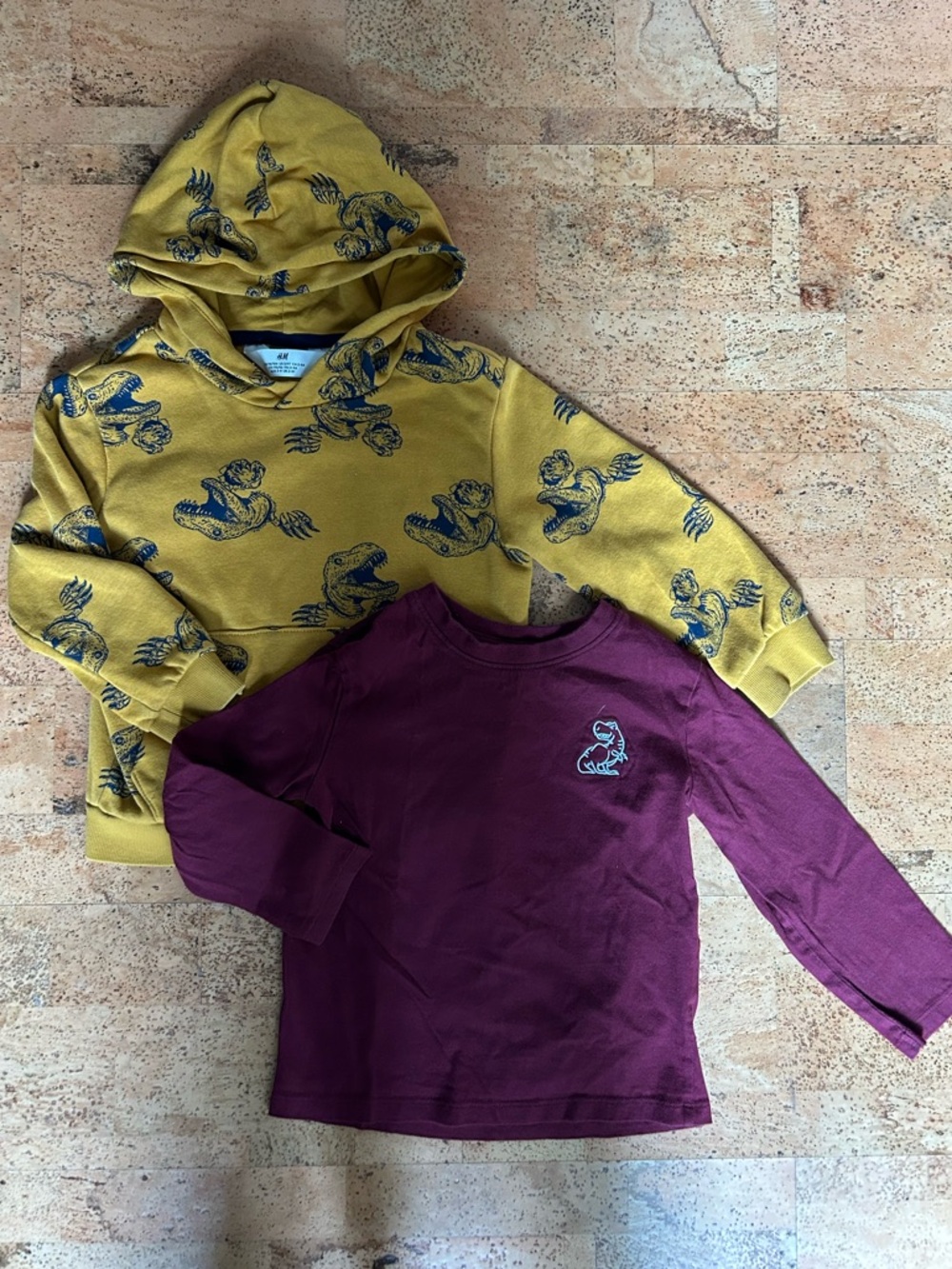 H&M Long Sleeve Dino Bundle - 2-4T